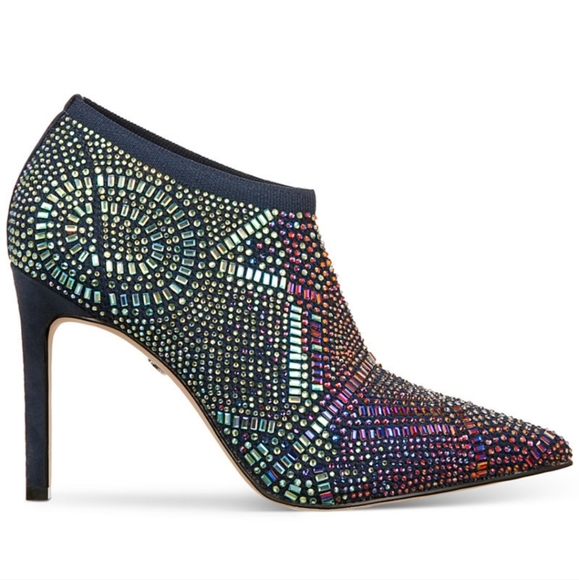 THALIA SODI Karmen Ankle Booties Black Knit 6M Pre-owned - Picture 3 of 14